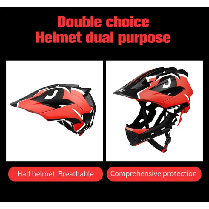 2 In 1 Shock Absorption Bicycle Helmet For Kids