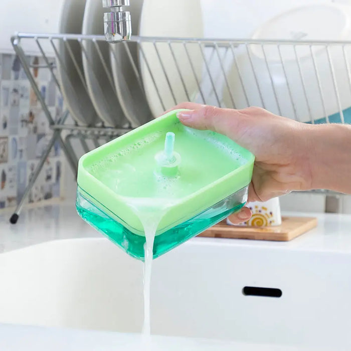 2-in-1 Soap Dispenser For The Kitchen Sink Pushoap