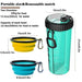 2 In 1 Non-toxic Portable Leakproof Dog Food Water Bottle