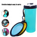 2 In 1 Non-toxic Portable Leakproof Dog Food Water Bottle