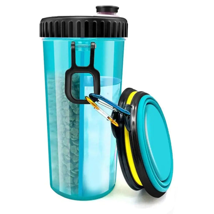 2 In 1 Non-toxic Portable Leakproof Dog Food Water Bottle