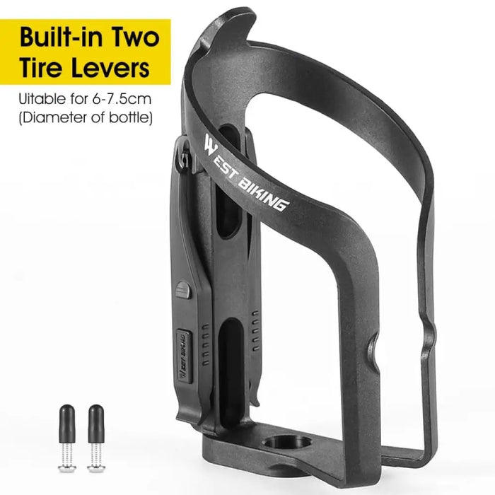 2 In1 Bicycle Water Bottle Cage With Tire Levers