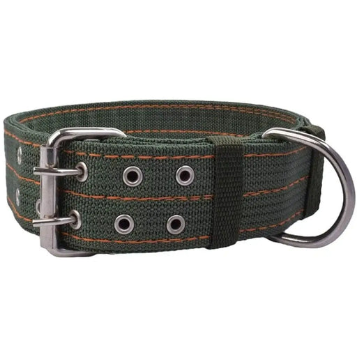 2-row Durable Adjustable Comfortable Metal Buckle Pet Collar
