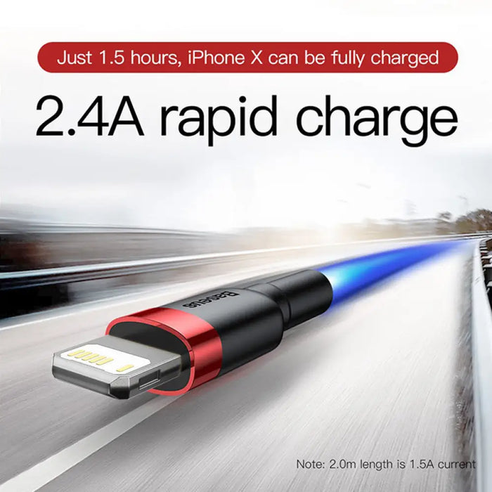 2.4a Fast Charging Usb Cable For Iphone 12 11 Pro Max Xs Xr