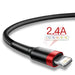 2.4a Fast Charging Usb Cable For Iphone14 13 12 11 Pro Max