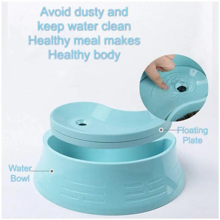 2 In1 Large Capacity Food Water Pet Bowl Prevent Bloat