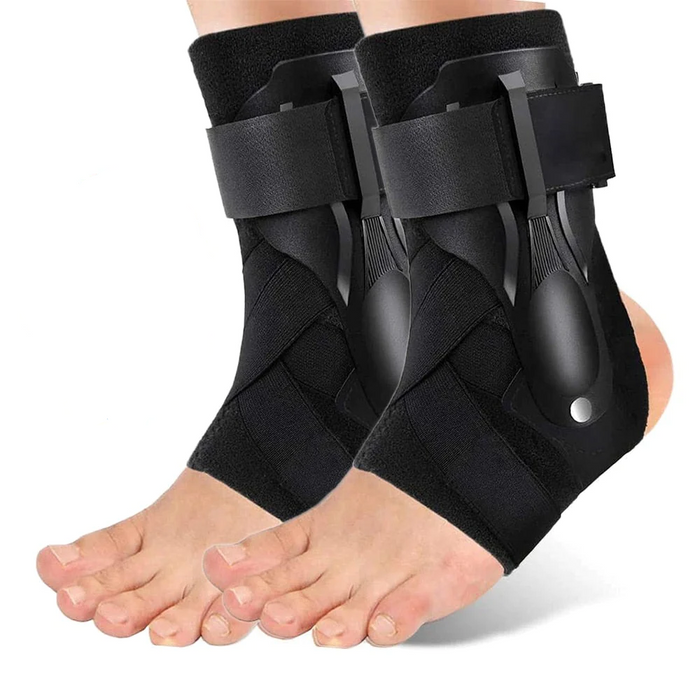 2 Pcs Adjustable Sports Ankle Compression Brace For Cycling Running Basketball