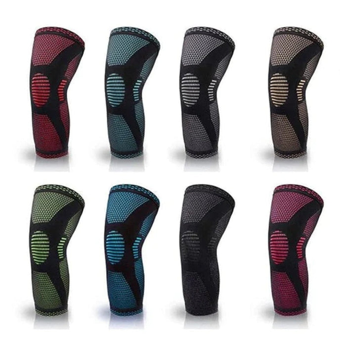 2 Pcs Elastic Nylon Sport Compression Knee Sleeves for Running Cycling