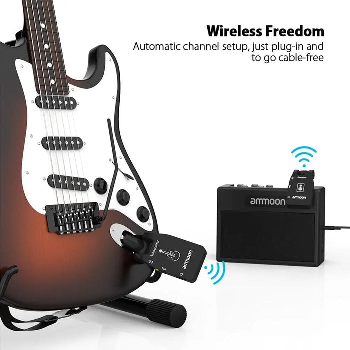 2.4g Wireless Guitar Transmitter Audio 6 Channels Receiver