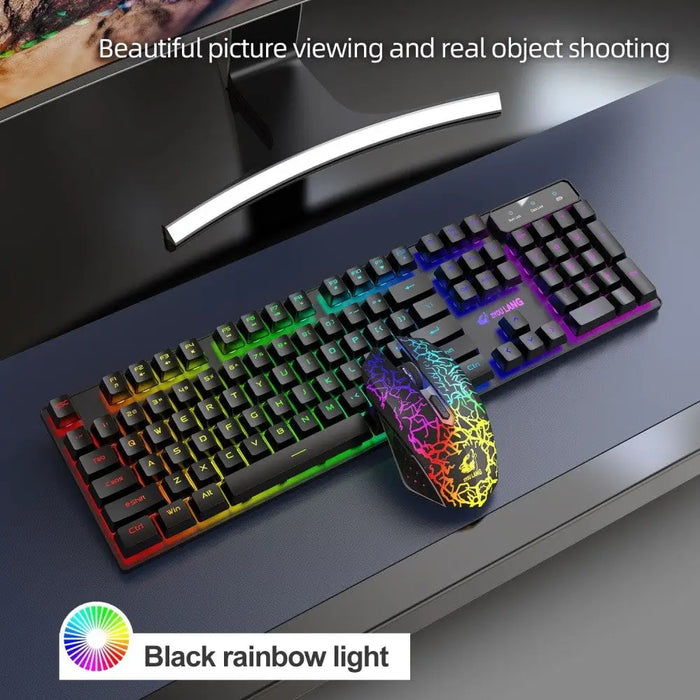 2.4g Wireless Rechargable Rgb Backlight Gaming Keyboard