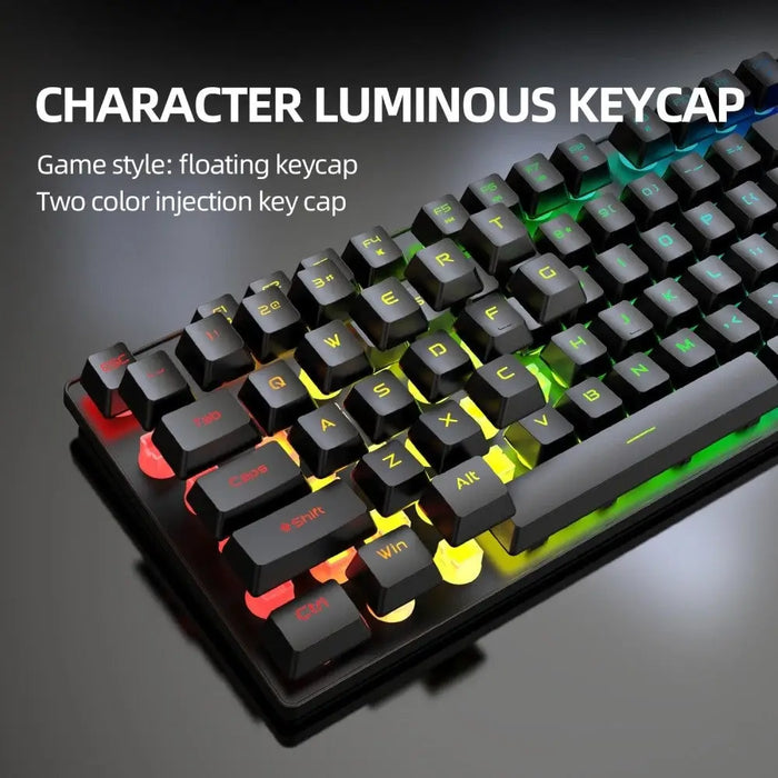 2.4g Wireless Rechargable Rgb Backlight Gaming Keyboard