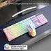 2.4g Wireless Rechargable Rgb Backlight Gaming Keyboard