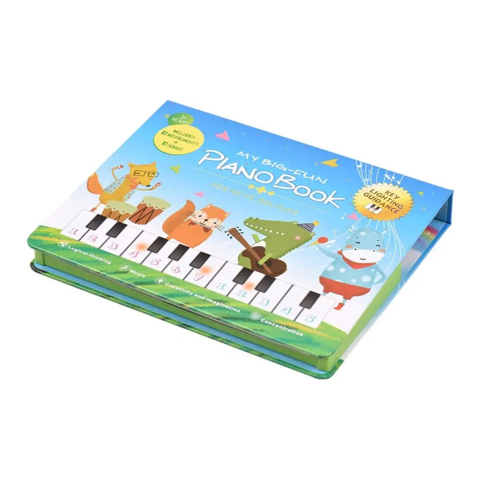 20-key Piano Book Electronic Keyboard & Music 2-in-1