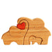 Vibe Geeks Wooden Elephant Family Stackable Figurine