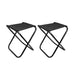 Vibe Geeks 2 Pack Aluminum Alloy Camping Folding Stool