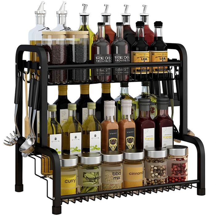 Vibe Geeks 2 Tier Spice Racks Countertop Organizer