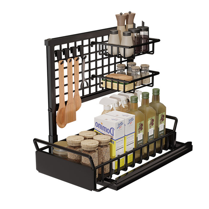 Vibe Geeks 2-Tier Pull Out Cabinet Organizer Under Sink Rack