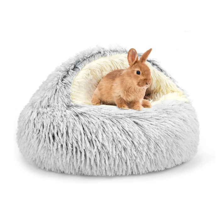 Vibe Geeks Cozy Burrowing Cave Pet Bed For Dogs And Cats