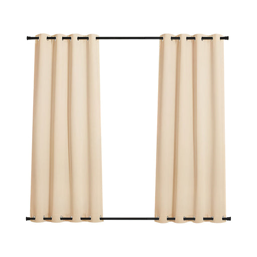 Vibe Geeks 2-panel Weighted Blackout Curtains - Outdoor