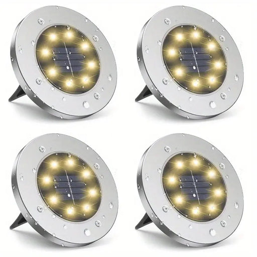 8-leds Waterproof Solar Ground Garden Lights