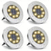 8-leds Waterproof Solar Ground Garden Lights