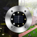 8-leds Waterproof Solar Ground Garden Lights