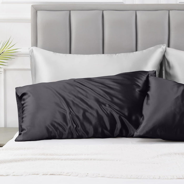 Luxury Satin Silk Pillow Case - 2 Pcs