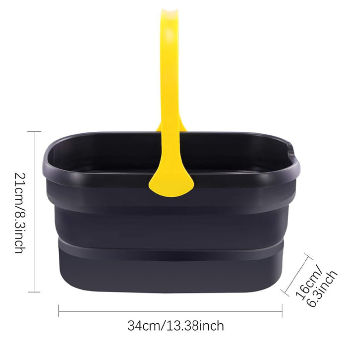 Collapsible Plastic Mop Washing Bucket Fit Sponge Flat