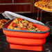 Vibe Geeks Reusable Expandable Silicone Pizza Storage