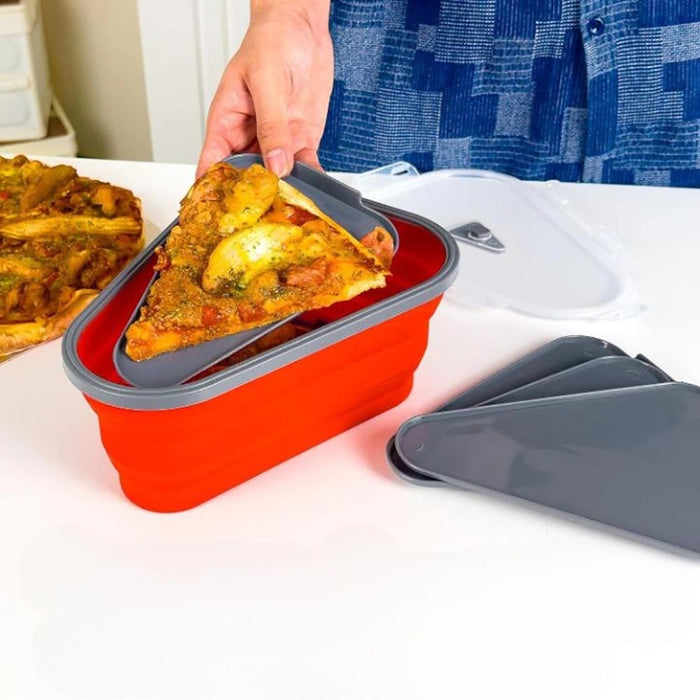 Vibe Geeks Reusable Expandable Silicone Pizza Storage Container