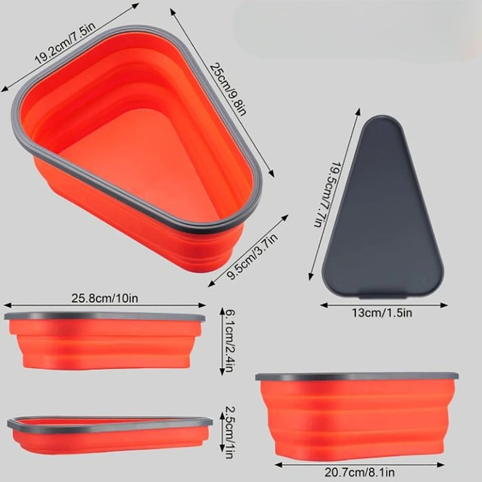 Vibe Geeks Reusable Expandable Silicone Pizza Storage Container