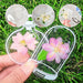 Vibe Geeks 20pcs Handmade Transparent Dried Flower Bookmark