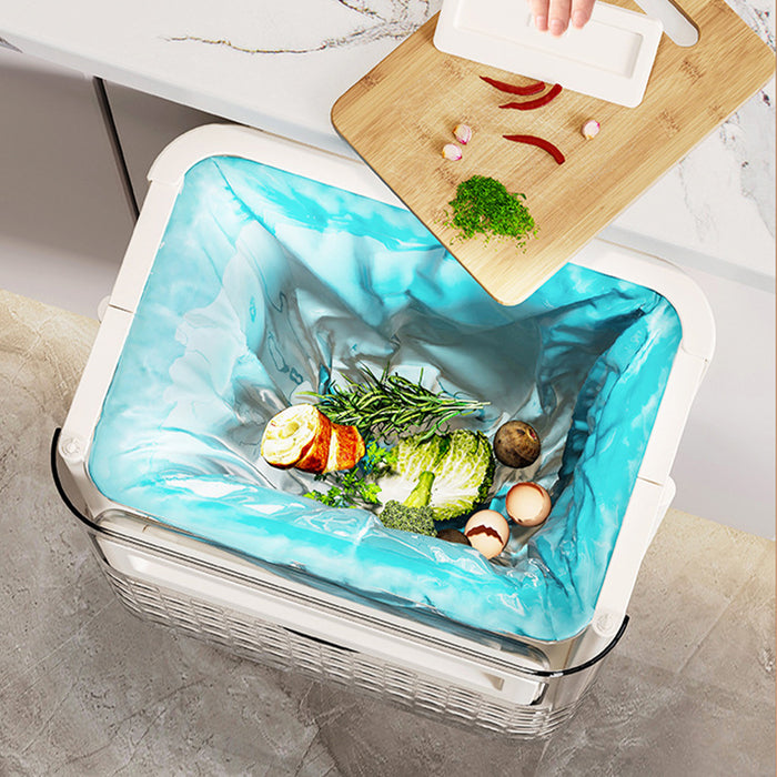 Vibe Geeks Space-Saving Hanging Collapsible Trash Can For Kitchen