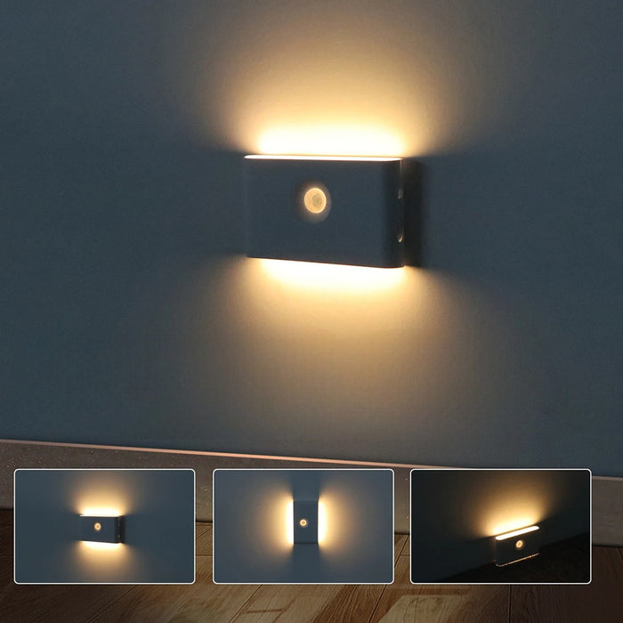 Vibe Geeks Motion Sensor Led Nightlight For Home, Bedroom And Stair - Usb Rechargeable