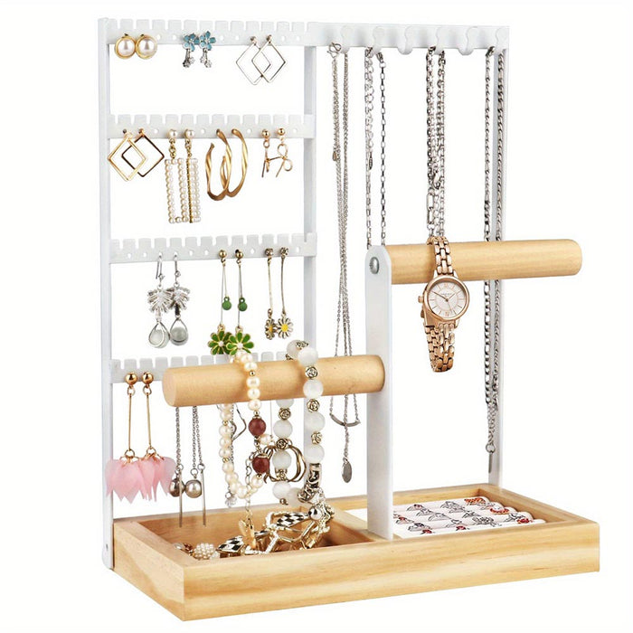Vibe Geeks Desktop Jewelry Organizer Jewelry Stand With Ring And Bracelet Holder