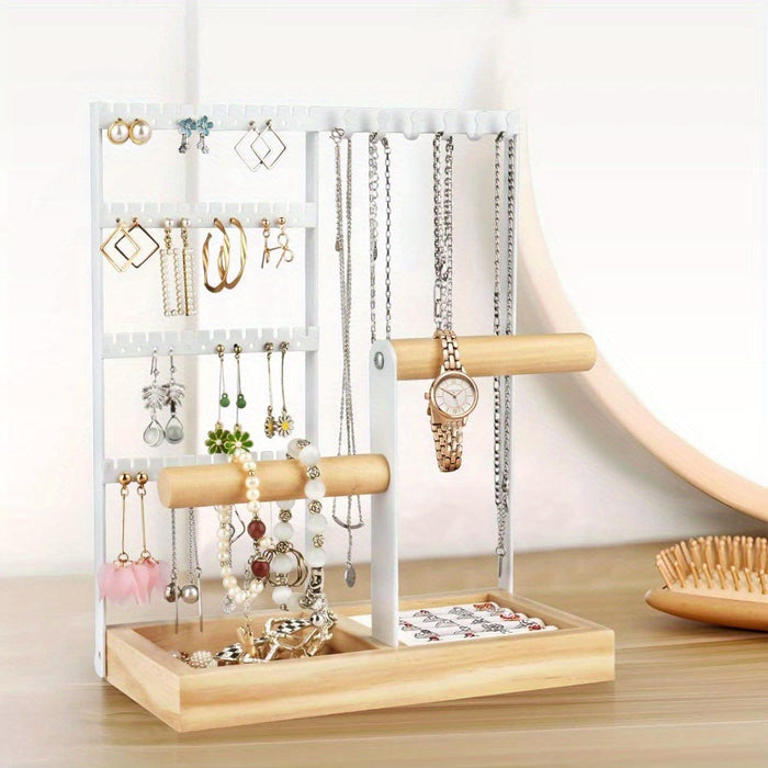 Vibe Geeks Desktop Jewelry Organizer Jewelry Stand With Ring And Bracelet Holder