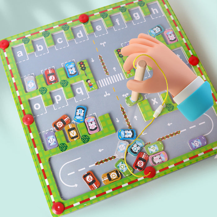 Vibe Geeks Magnetic Alphabet Maze Letter Puzzle Montessori Educational Toys