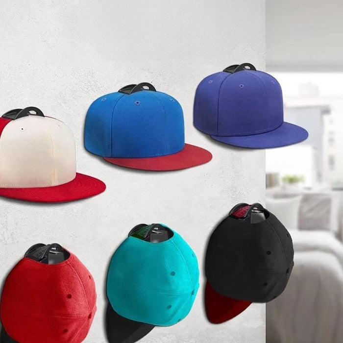 Vibe Geeks 10Pcs Self-Adhesive Multifunctional Hat Hooks For Wall