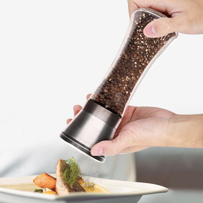 2pcs Stainless Steel Ceramic Mills Kitchen Salt and Pepper