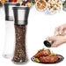 2pcs Stainless Steel Ceramic Mills Kitchen Salt and Pepper