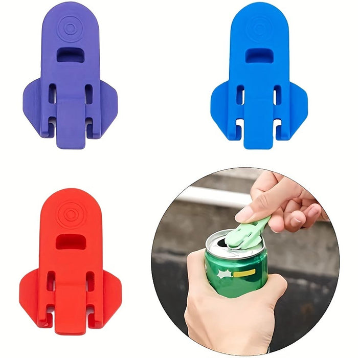 Vibe Geeks 6Pcs Dustproof And Insect Proof Simple Handheld Can Opener For Beer And Soda