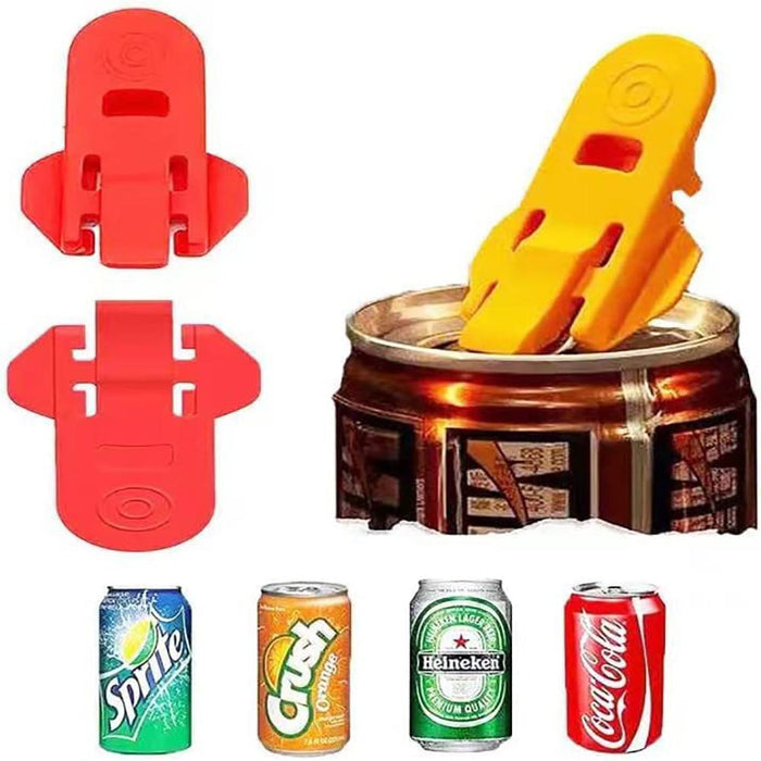 Vibe Geeks 6Pcs Dustproof And Insect Proof Simple Handheld Can Opener For Beer And Soda