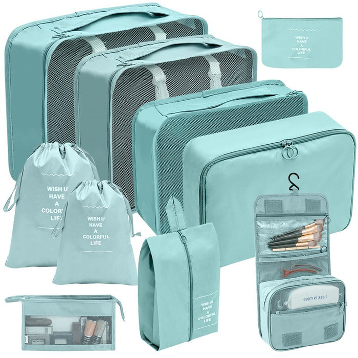 Vibe Geeks Travel Organizer Storage Bags Suitcase Packing Cubes Set