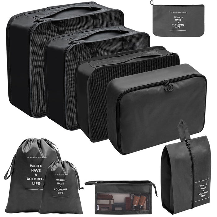 Vibe Geeks Travel Organizer Storage Bags Suitcase Packing Cubes Set