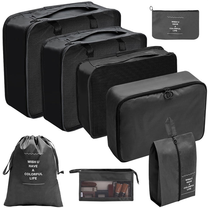 Vibe Geeks Travel Organizer Storage Bags Suitcase Packing Cubes Set