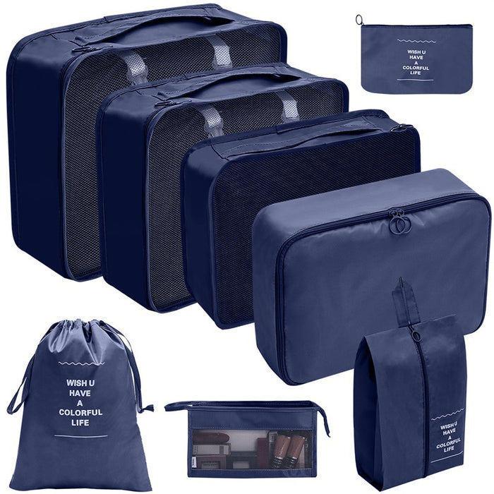 Vibe Geeks Travel Organizer Storage Bags Suitcase Packing Cubes Set