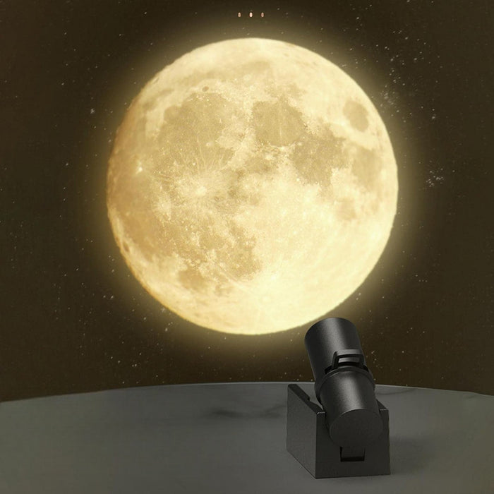 Vibe Geeks Usb-Rechargeable Led Moon Projector For Bedroom Décor & Birthday Gift