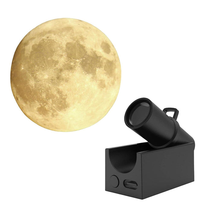 Vibe Geeks Usb-Rechargeable Led Moon Projector For Bedroom Décor & Birthday Gift