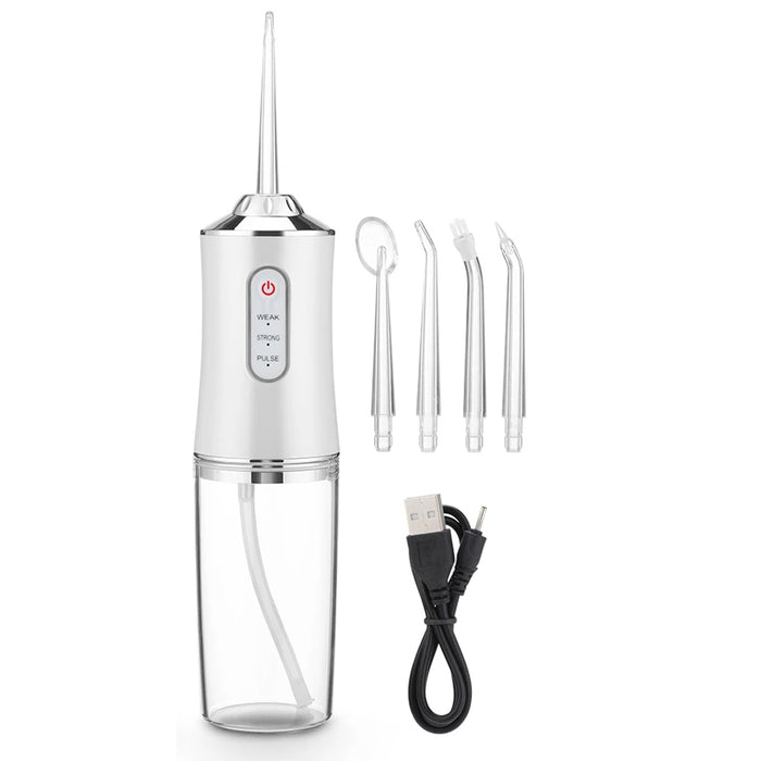 Vibe Geeks Oral Irrigator Portable Dental Water Flosser - Usb Rechargeable