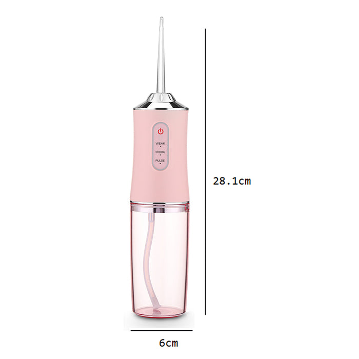 Vibe Geeks Oral Irrigator Portable Dental Water Flosser - Usb Rechargeable